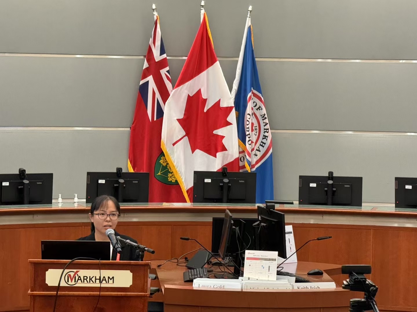 International public lecture at Canadian City Hall (2025 Canada)